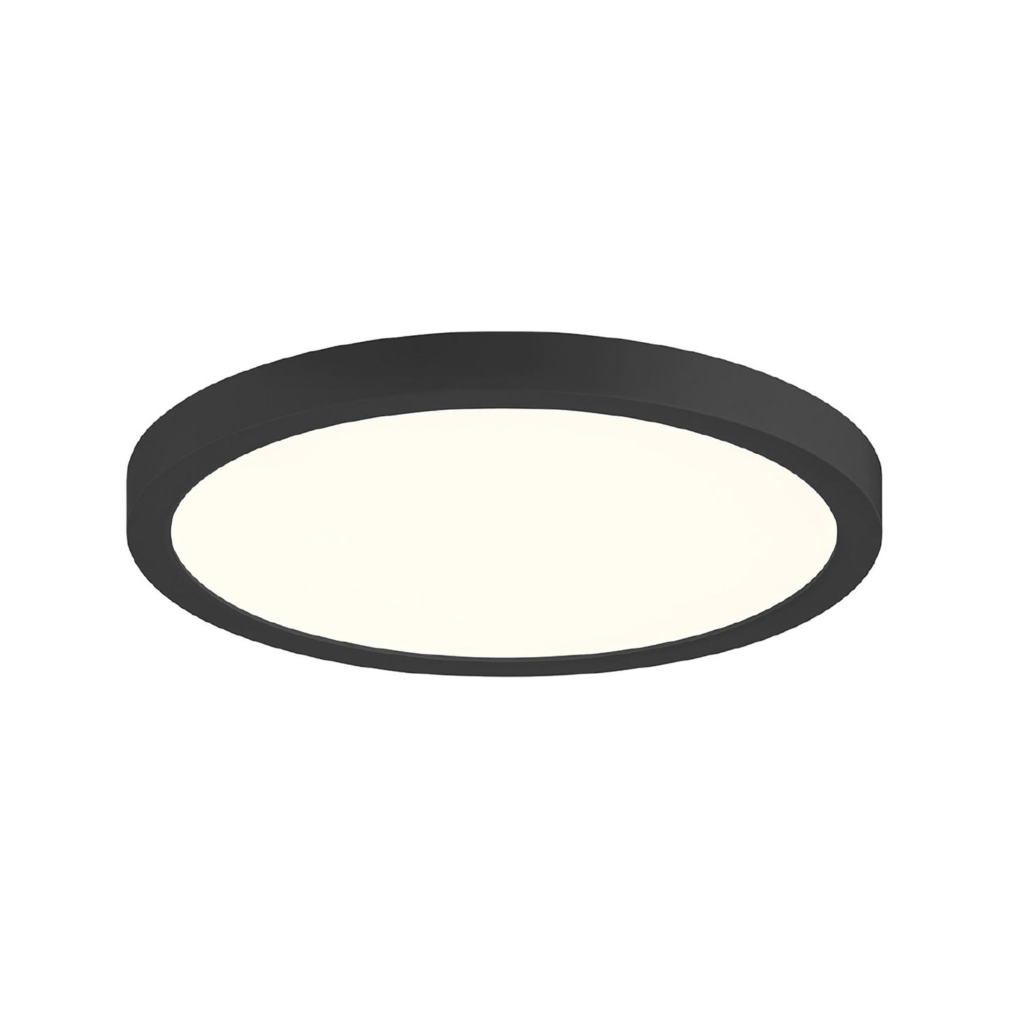 Artemis LED Flush Mount Ceiling Light in Black (12-Inch).