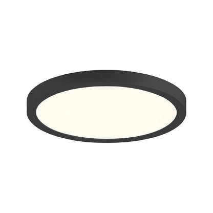 Artemis LED Flush Mount Ceiling Light in Black (12-Inch).