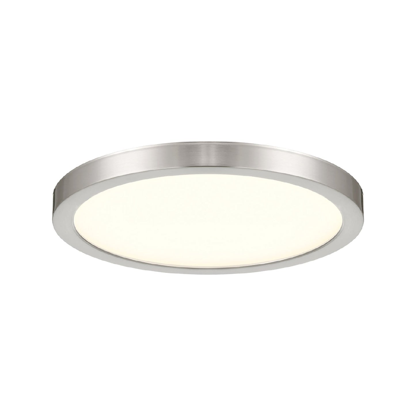 Artemis LED Flush Mount Ceiling Light in Brush Nickel (12-Inch).
