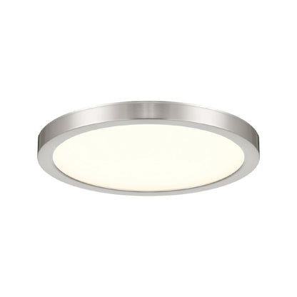 Artemis LED Flush Mount Ceiling Light in Brush Nickel (12-Inch).