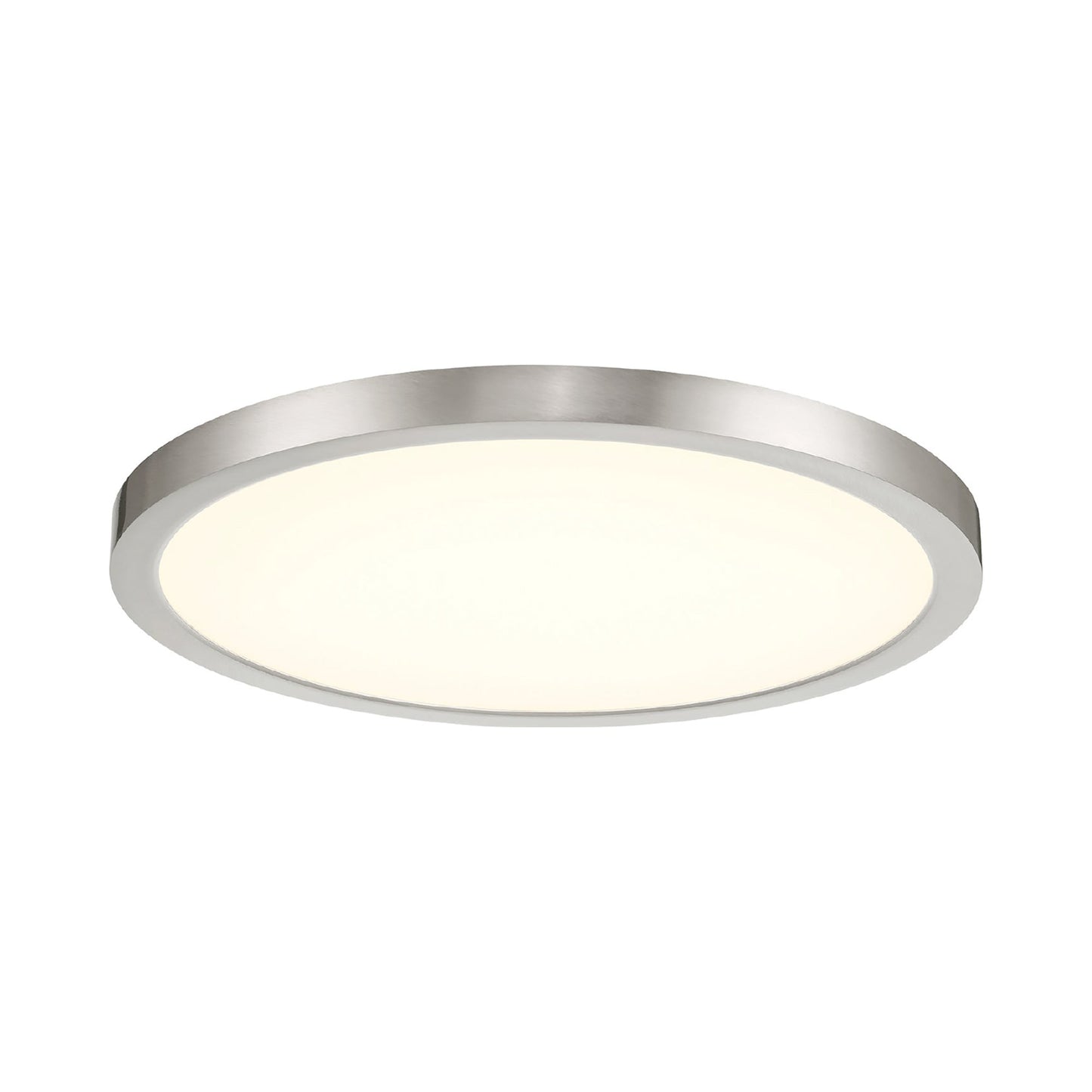 Artemis LED Flush Mount Ceiling Light in Brush Nickel (15-Inch).