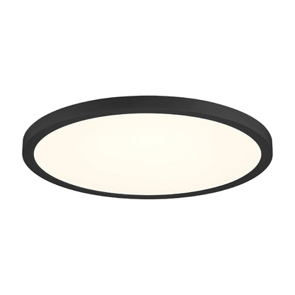 Artemis LED Flush Mount Ceiling Light in Black (19.63-Inch).
