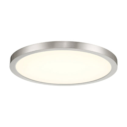Artemis LED Flush Mount Ceiling Light in Brush Nickel (19.63-Inch).