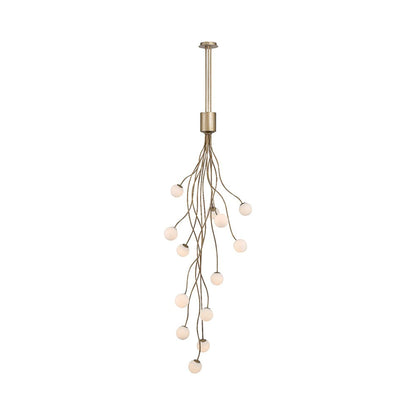 Athena LED Chandelier in Antique Gold.