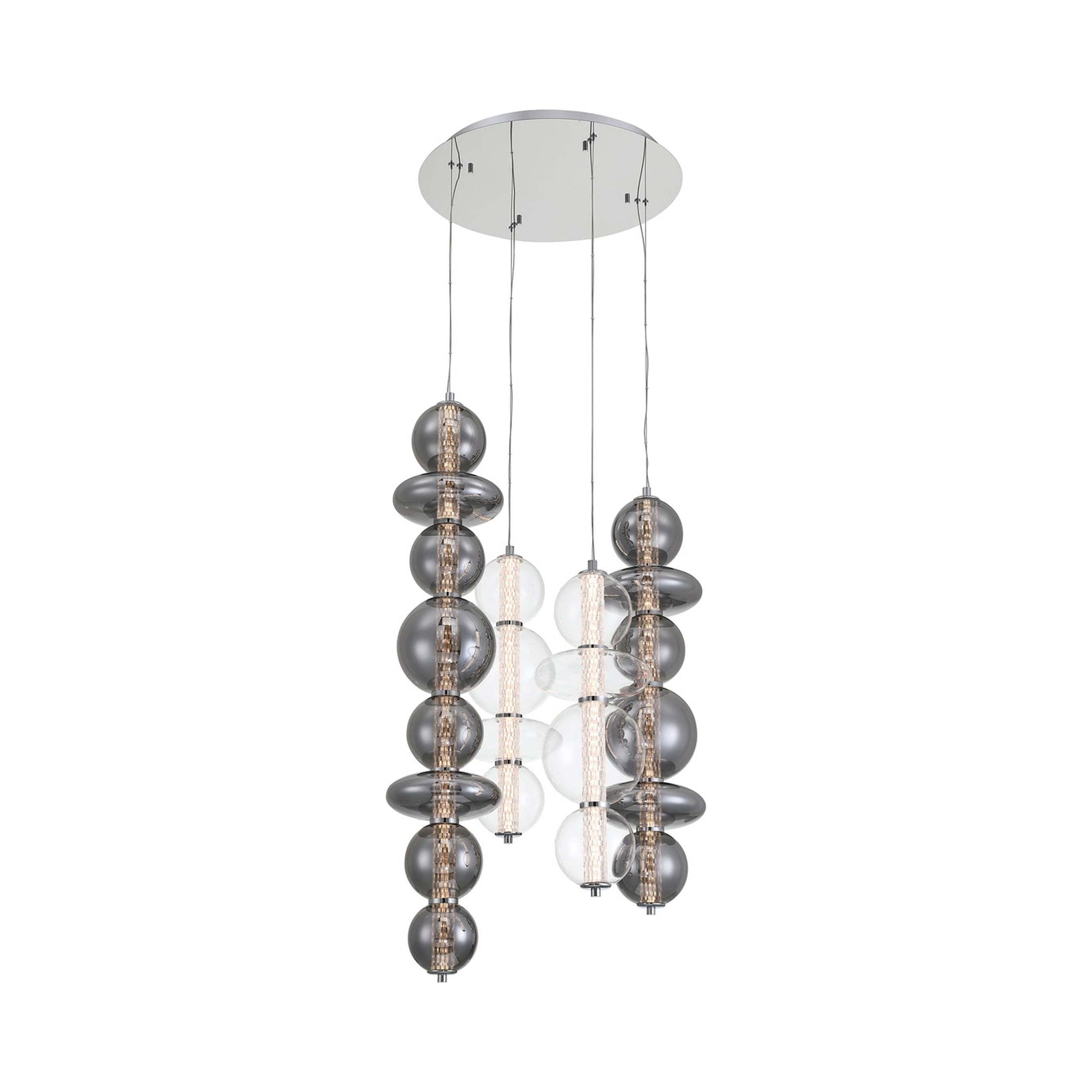 Atomo LED Multi Light Chandelier in Detail.