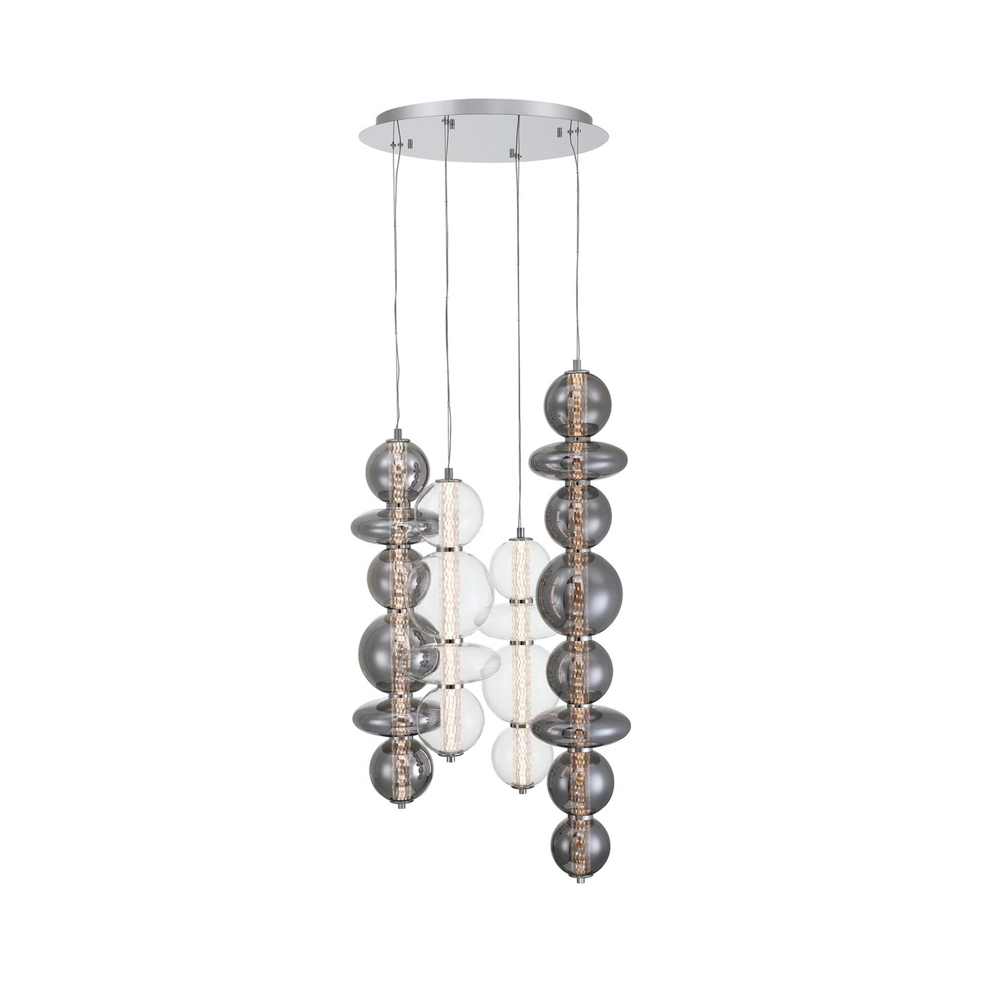 Atomo LED Multi Light Chandelier in Detail.