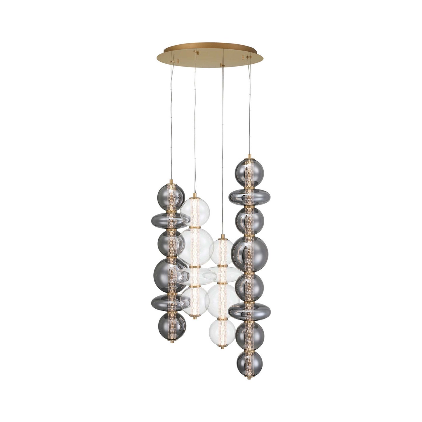 Atomo LED Multi Light Chandelier in Detail.