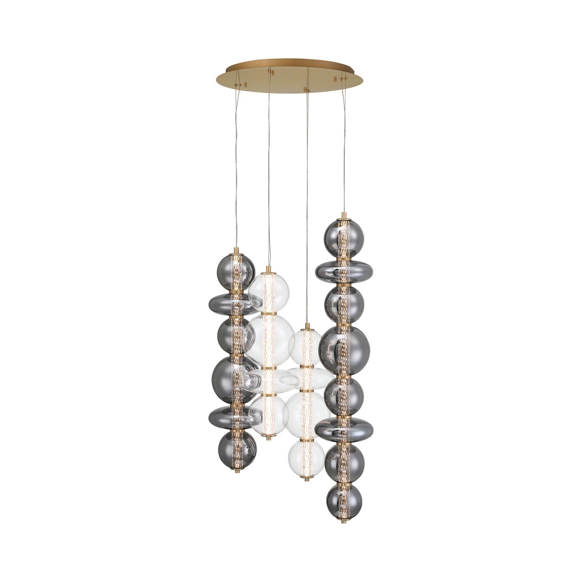Atomo LED Multi Light Chandelier in Detail.