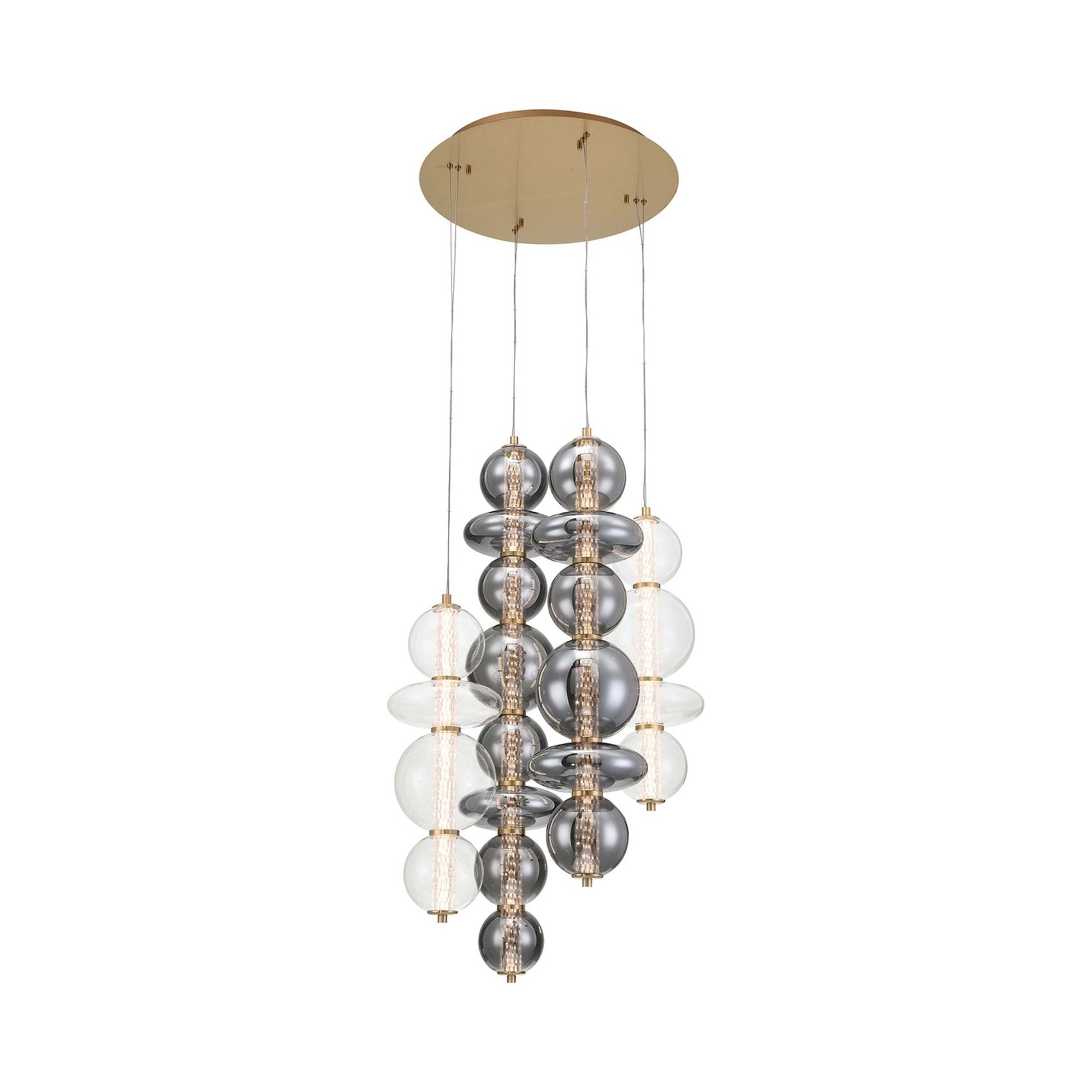 Atomo LED Multi Light Chandelier in Detail.