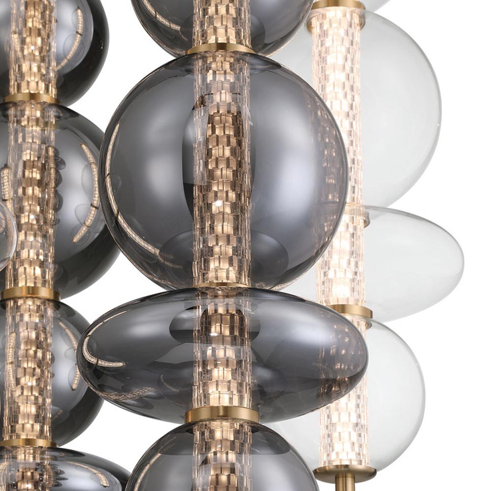 Atomo LED Multi Light Chandelier in Detail.
