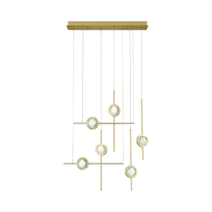 Barletta LED Linear Chandelier in Detail.