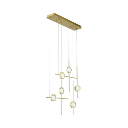 Barletta LED Linear Chandelier in Detail.