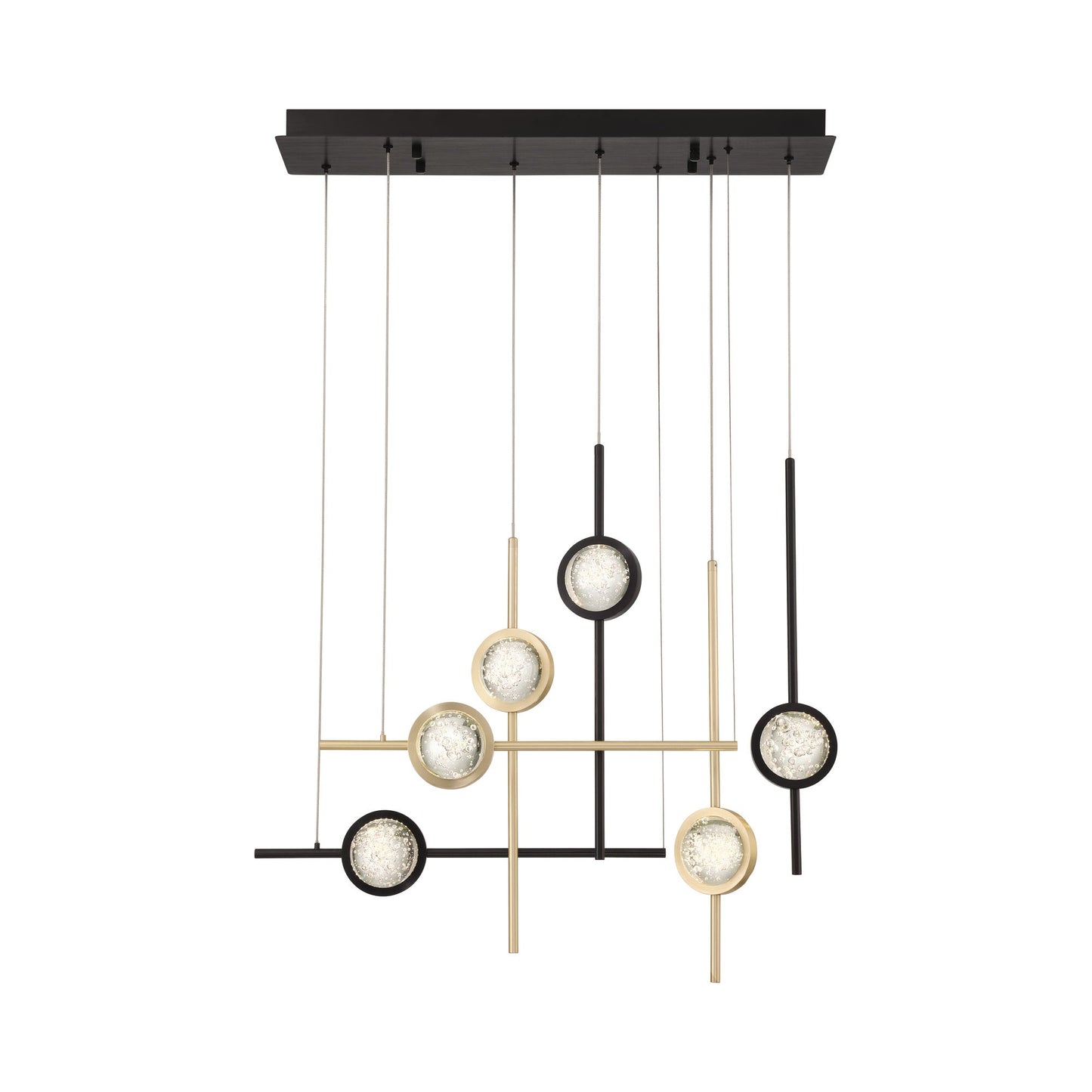 Barletta LED Linear Chandelier in Detail.