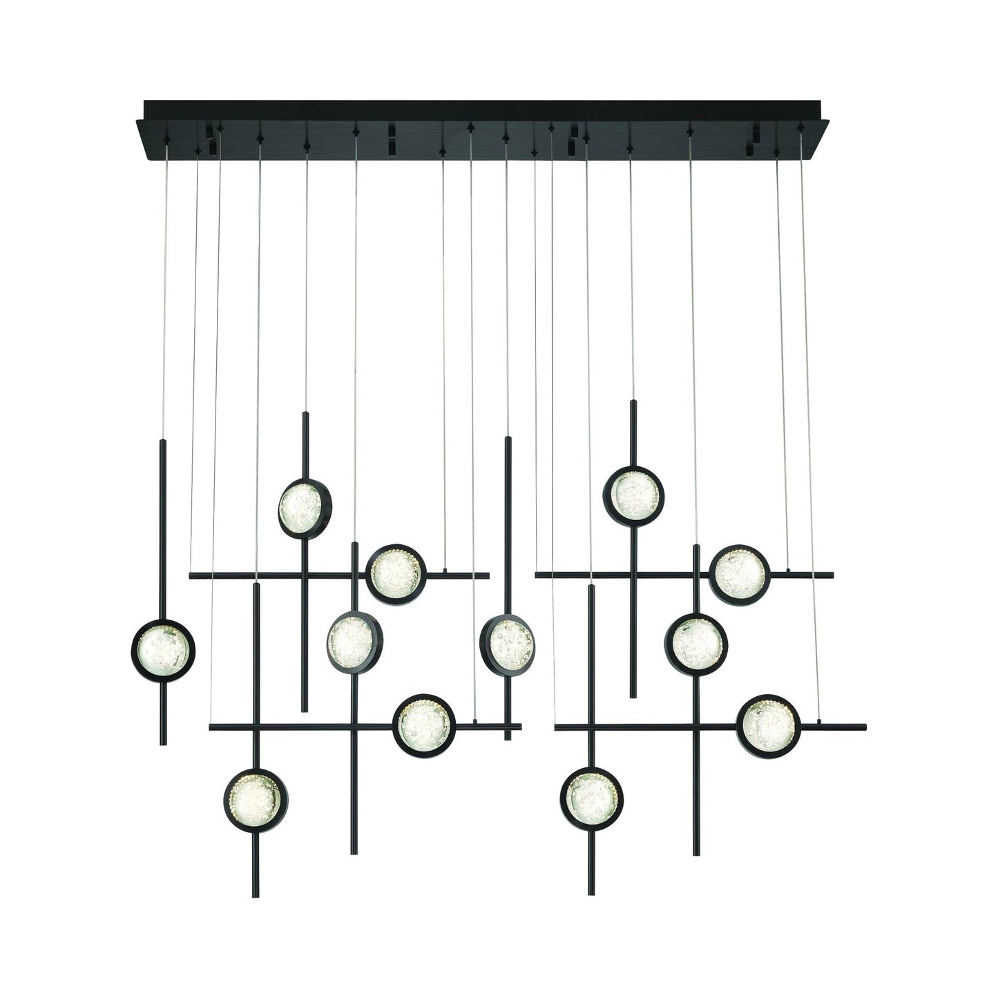 Barletta LED Linear Chandelier in Detail.