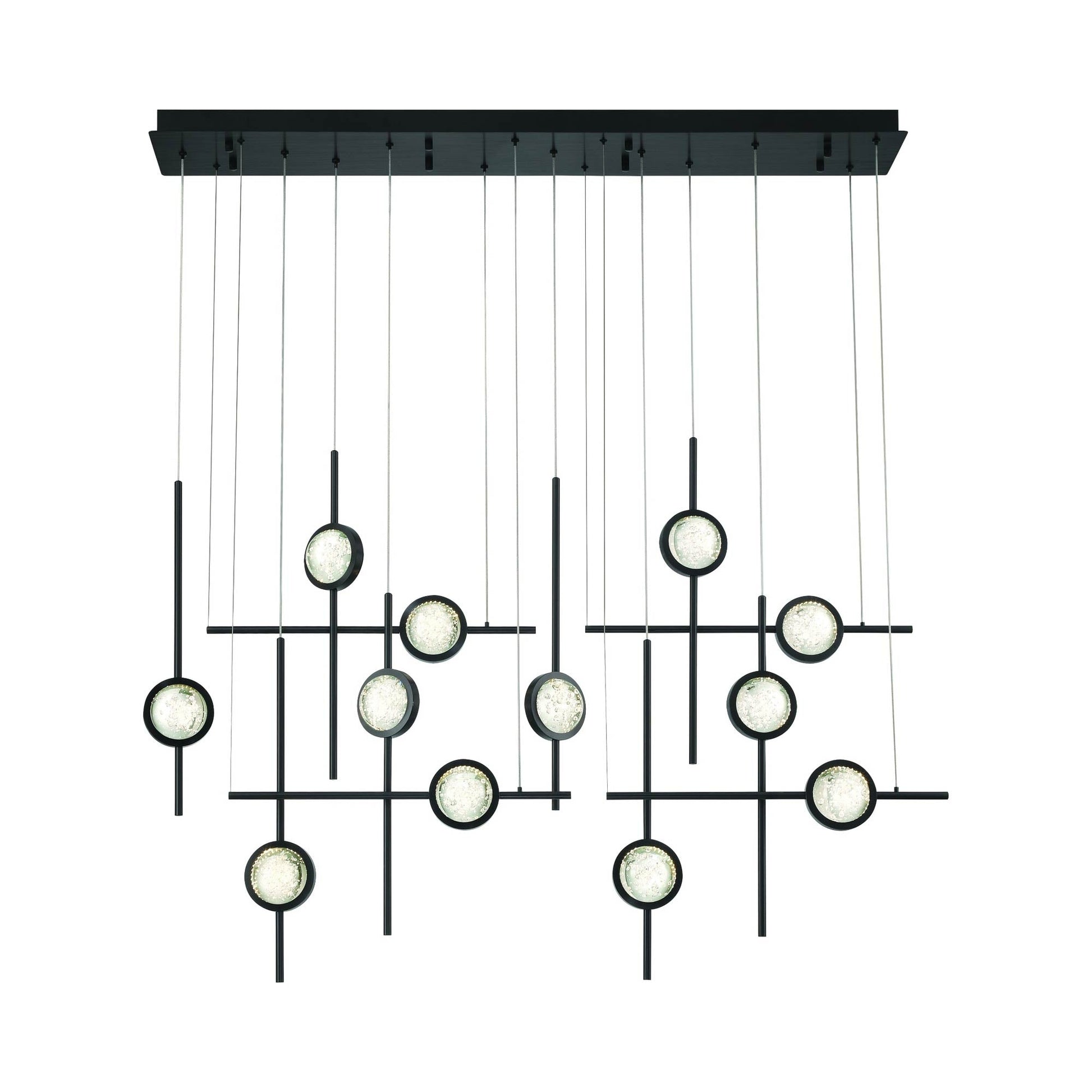 Barletta LED Linear Chandelier in Detail.