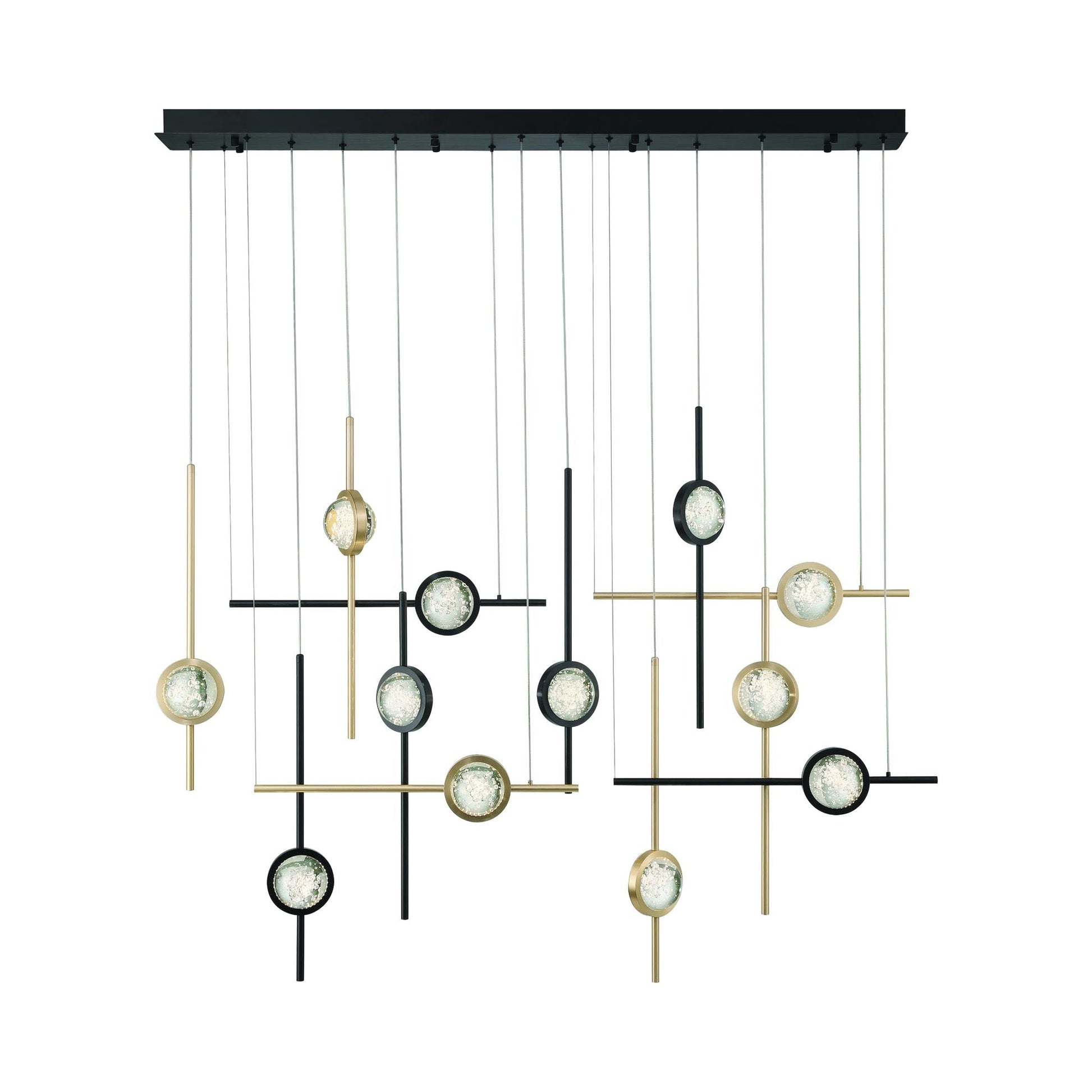 Barletta LED Linear Chandelier in Detail.
