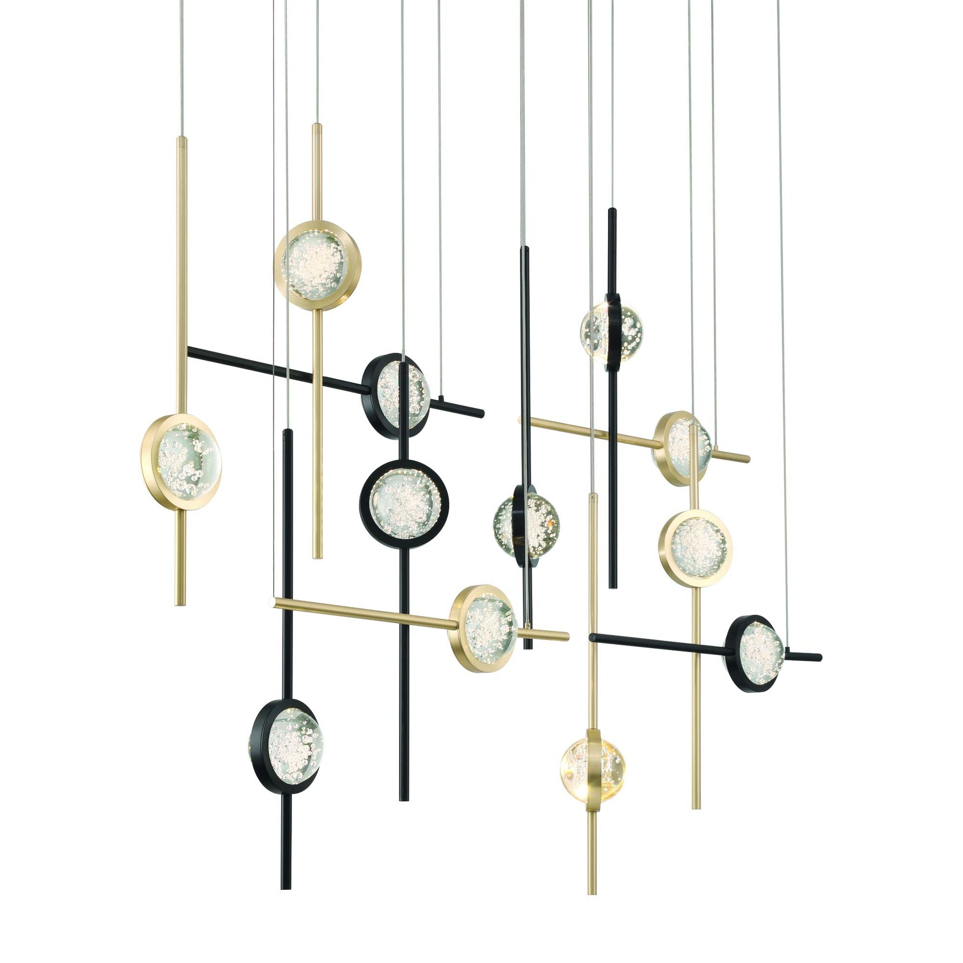 Barletta LED Linear Chandelier in Detail.