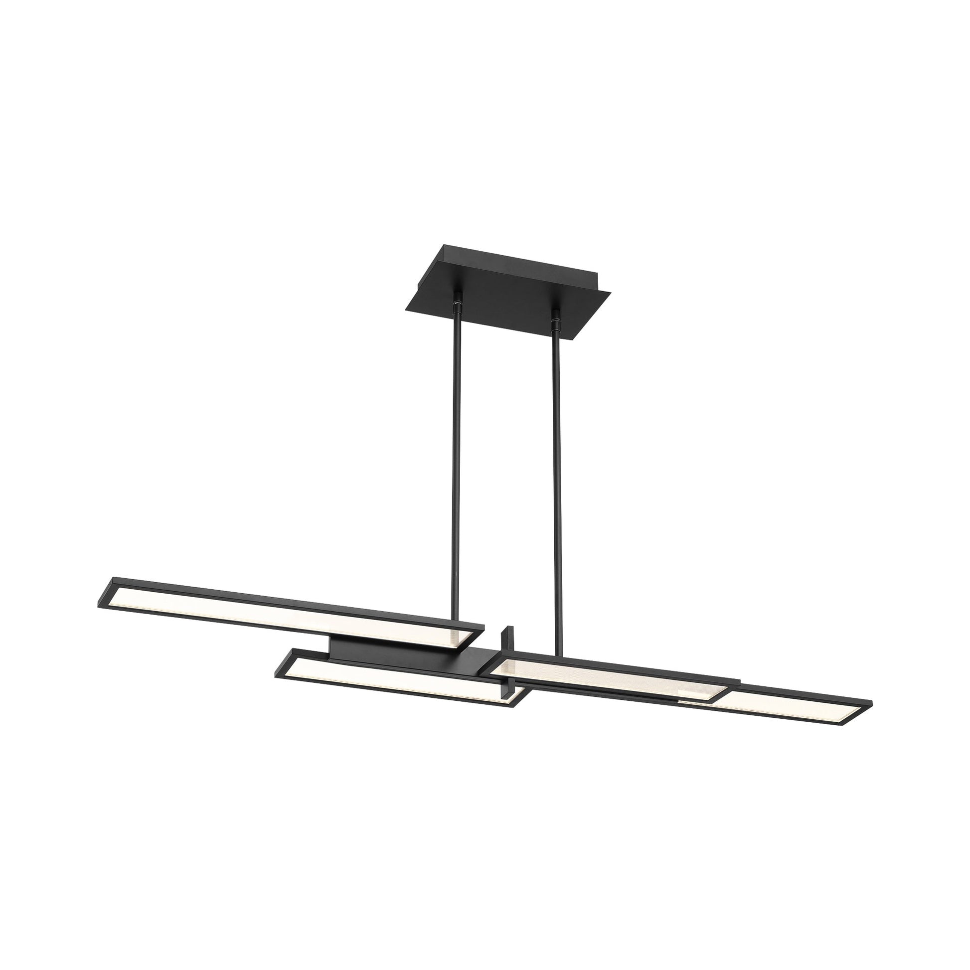 Bayswater LED Chandelier in Matte Black.