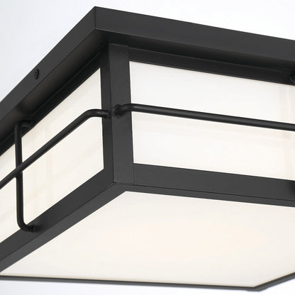 Bensa Outdoor LED Flush Mount Ceiling Light in Detail.