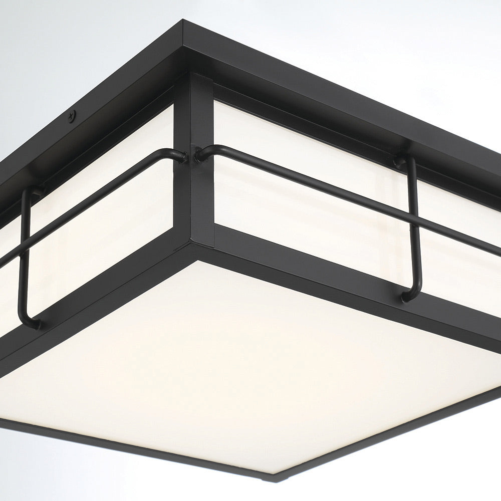 Bensa Outdoor LED Flush Mount Ceiling Light in Detail.