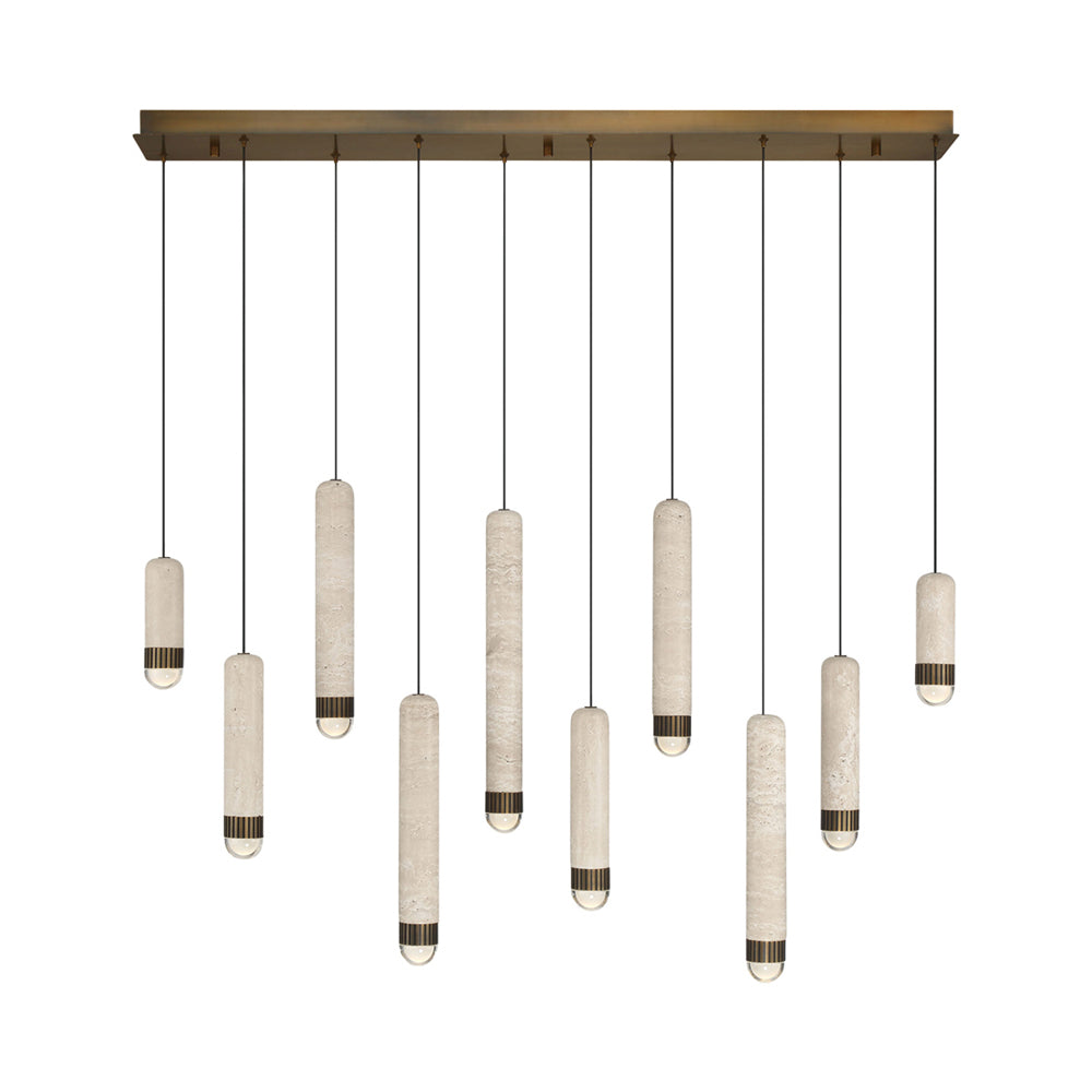 Cambre Linear LED Chandelier in Detail.