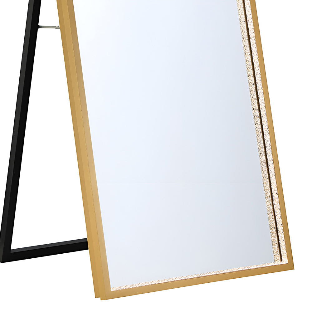 Cerissa LED Floor Mirror in Detail.