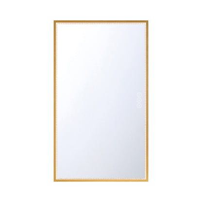 Cerissa Rectangle LED Wall Light in Gold (32-Inch).