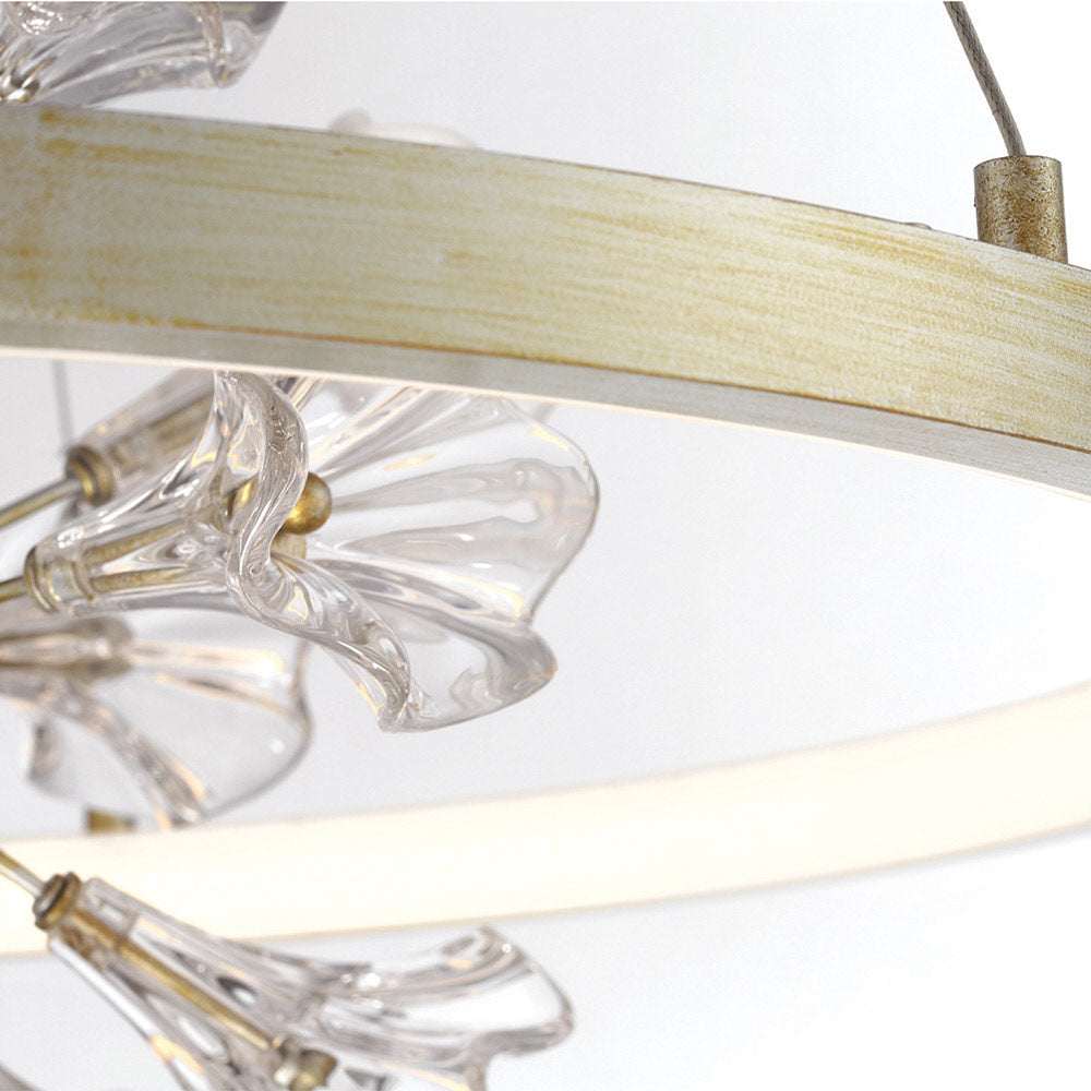 Clayton LED Linear Chandelier in Detail.