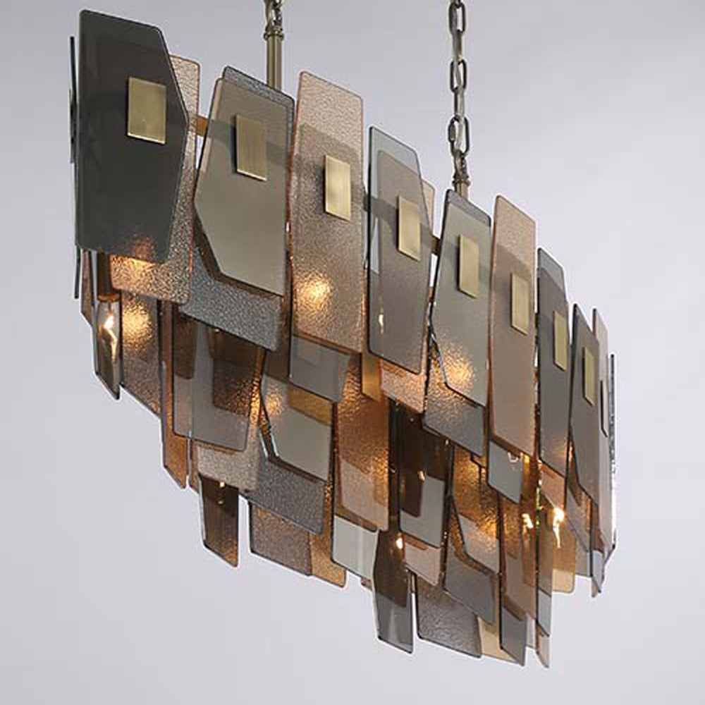Cocolina Linear Chandelier in Detail.