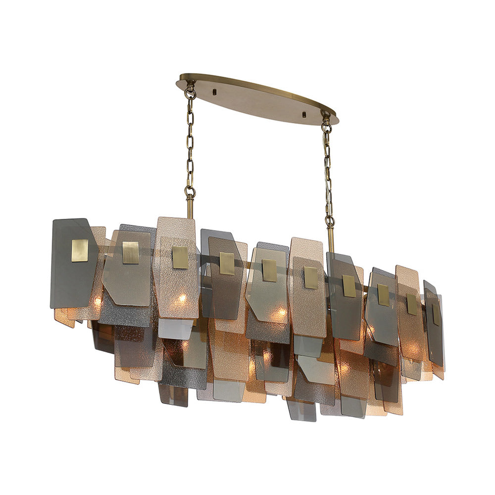Cocolina Linear Chandelier in Detail.