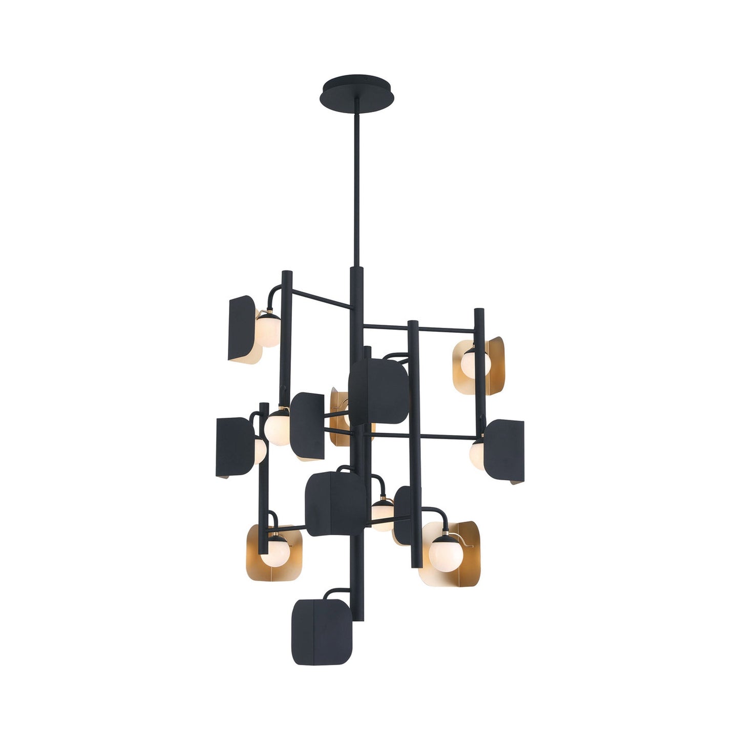Cornice LED Chandelier in Detail.