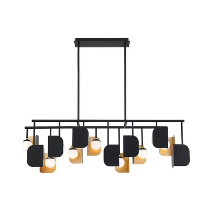 Cornice LED Linear Chandelier in Detail.