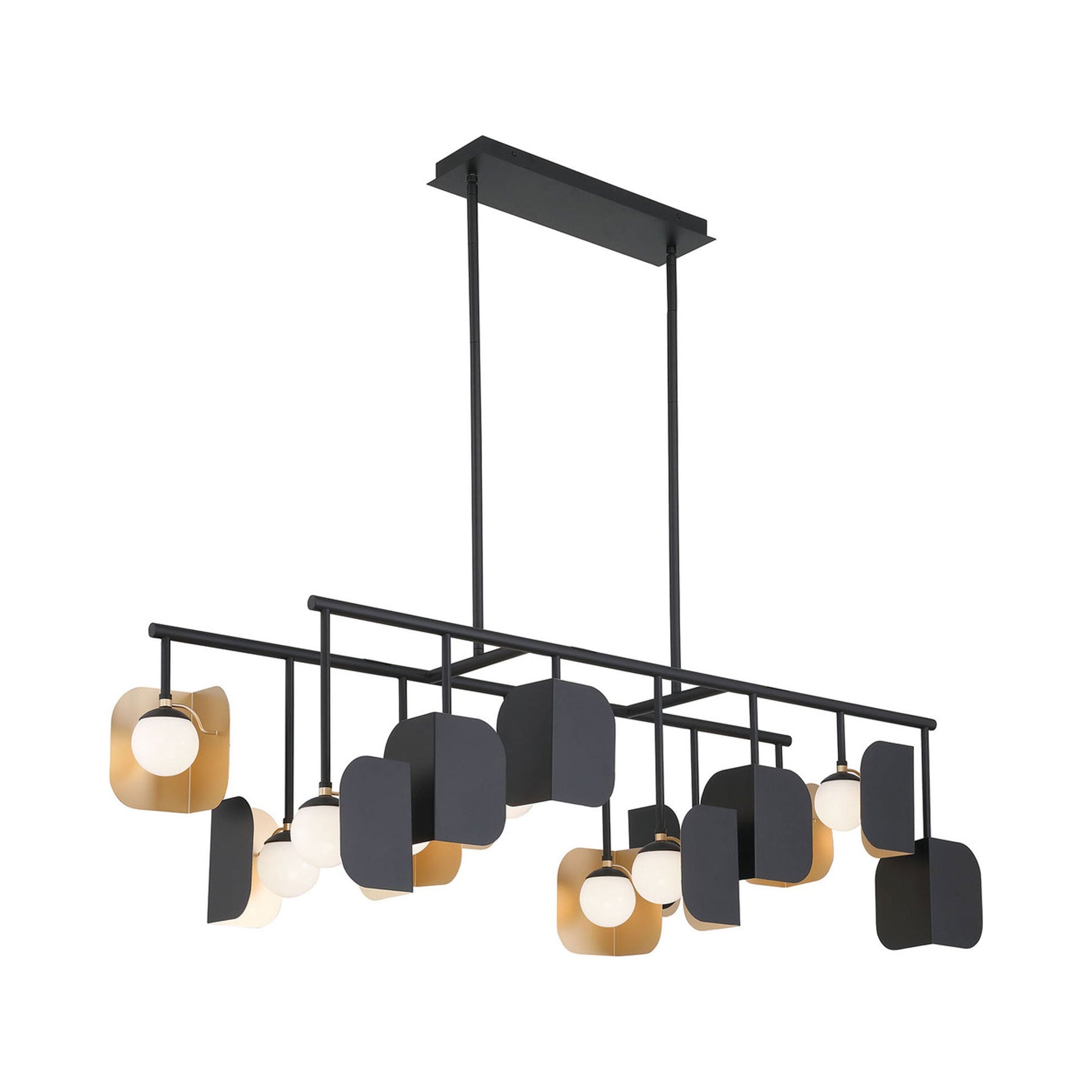 Cornice LED Linear Chandelier in Detail.