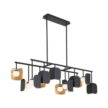 Cornice LED Linear Chandelier in Detail.