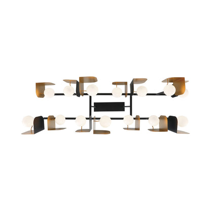 Cornice LED Linear Chandelier in Detail.