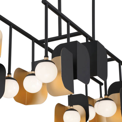 Cornice LED Linear Chandelier in Detail.
