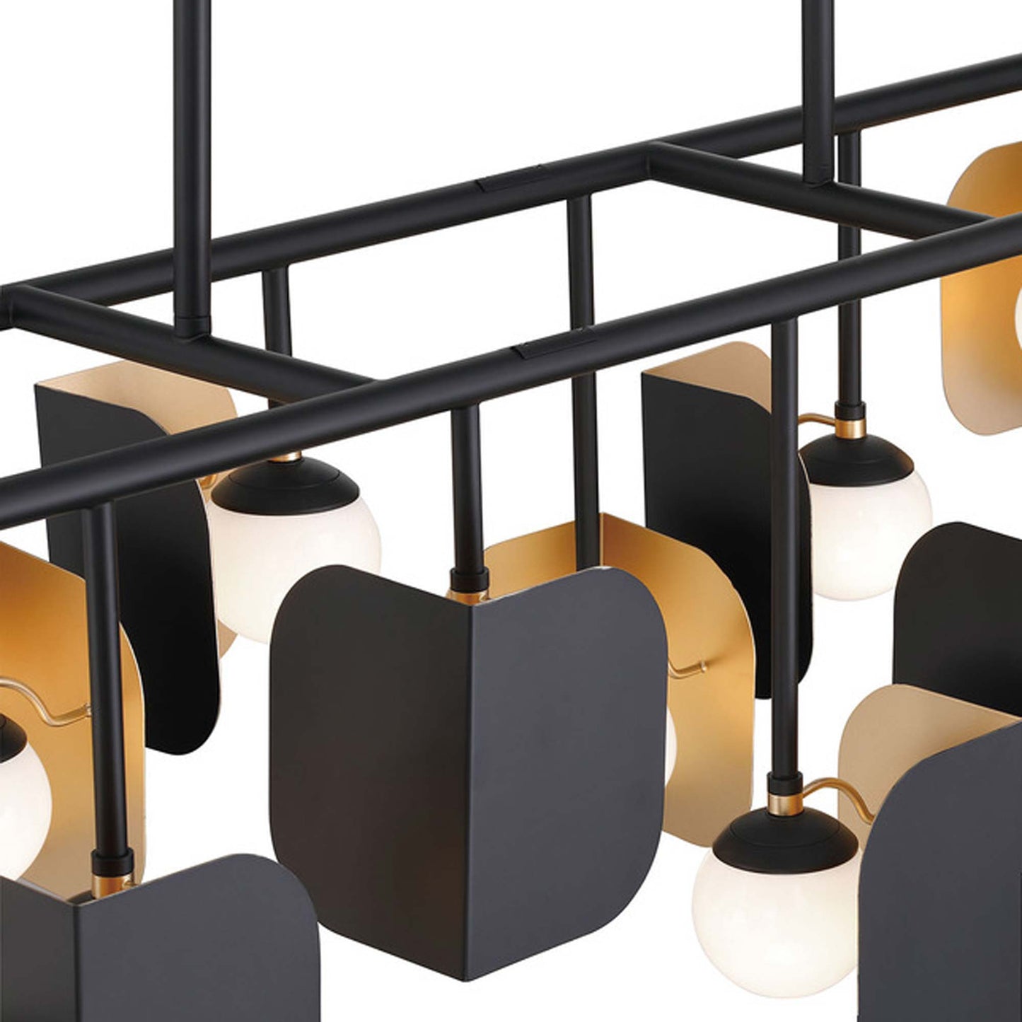 Cornice LED Linear Chandelier in Detail.