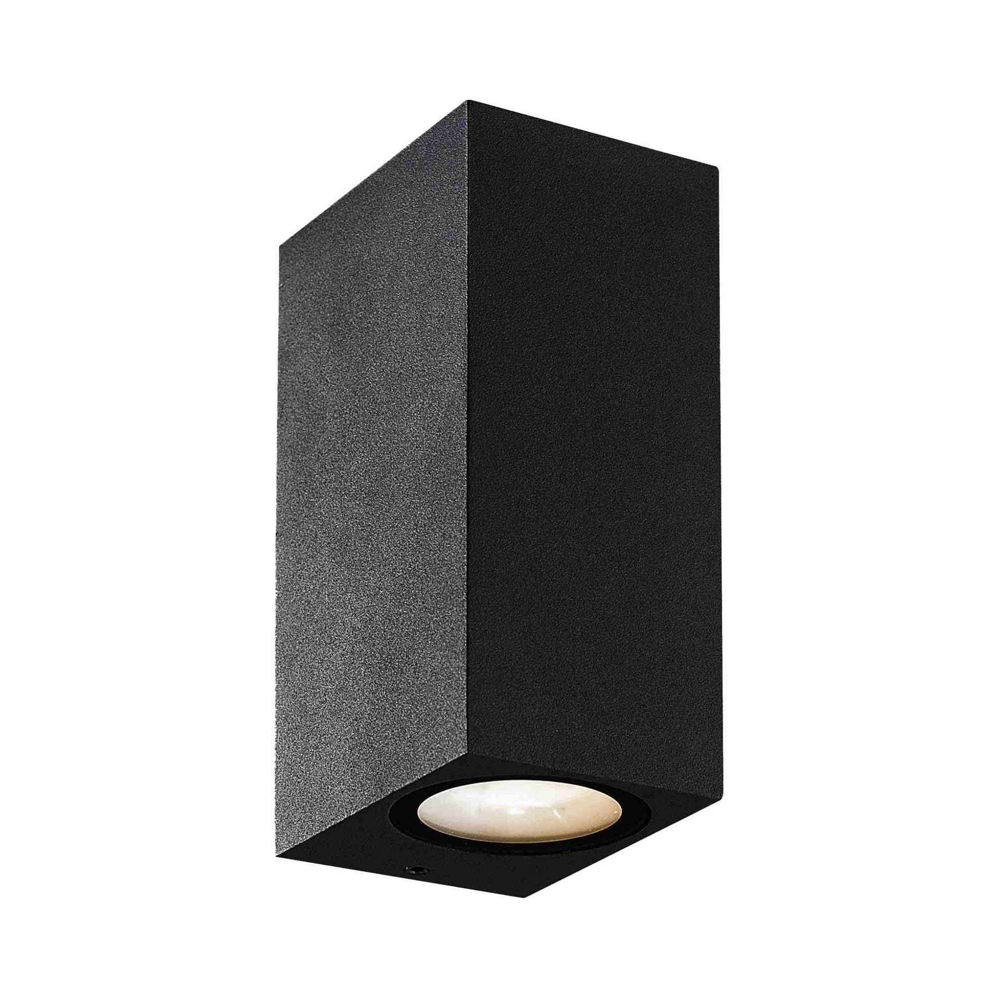 Dale Outdoor LED Wall Light in Black.