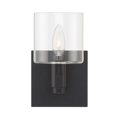 Decato Wall Light in Matte Black (1-Light).
