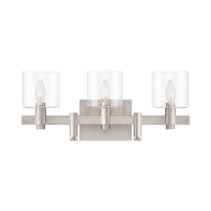 Decato Wall Light in Satin Nickel (3-Light).