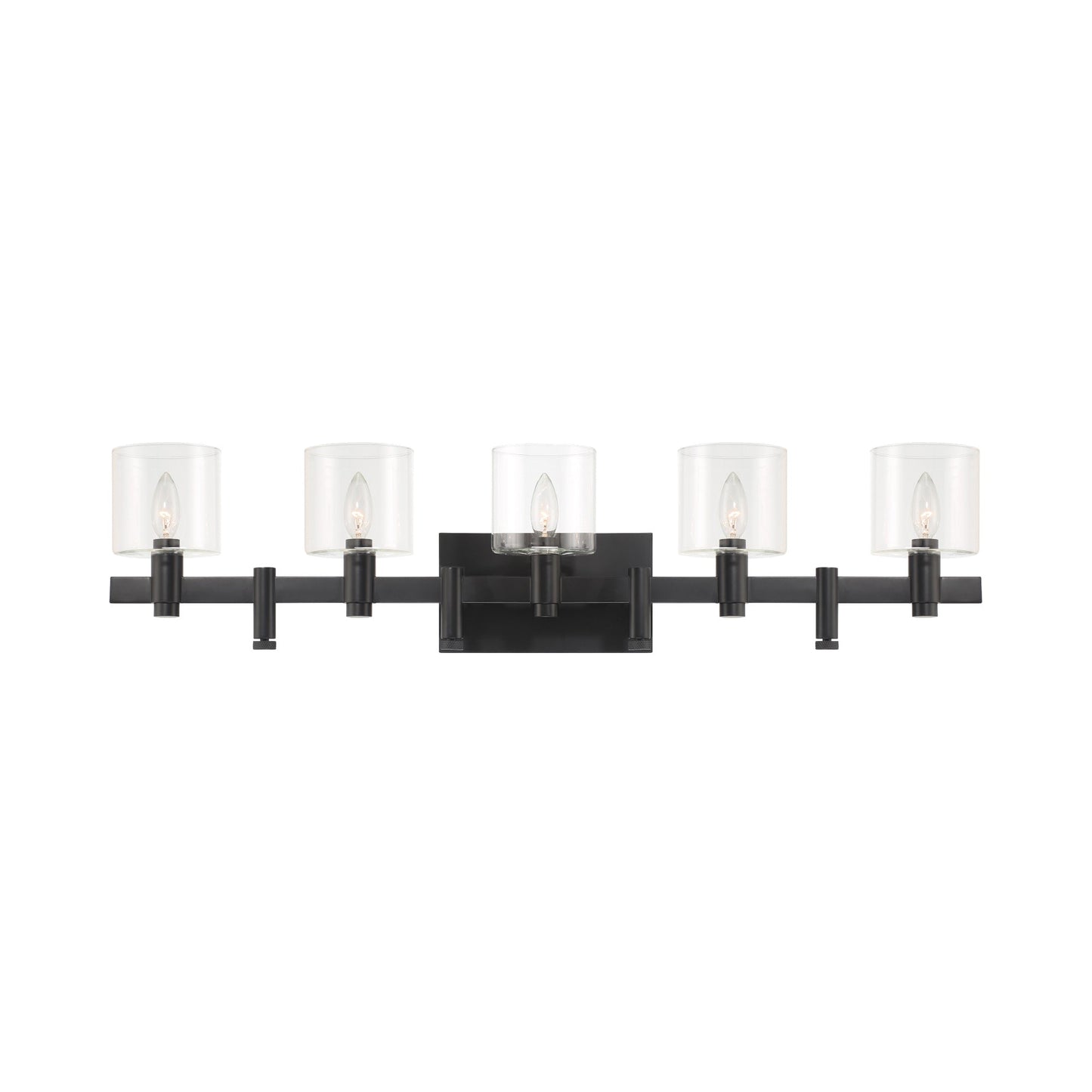 Decato Wall Light in Matte Black (5-Light).