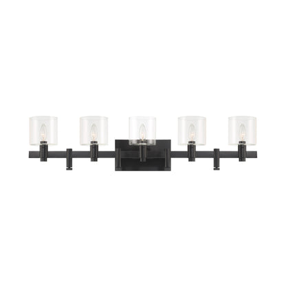 Decato Wall Light in Matte Black (5-Light).