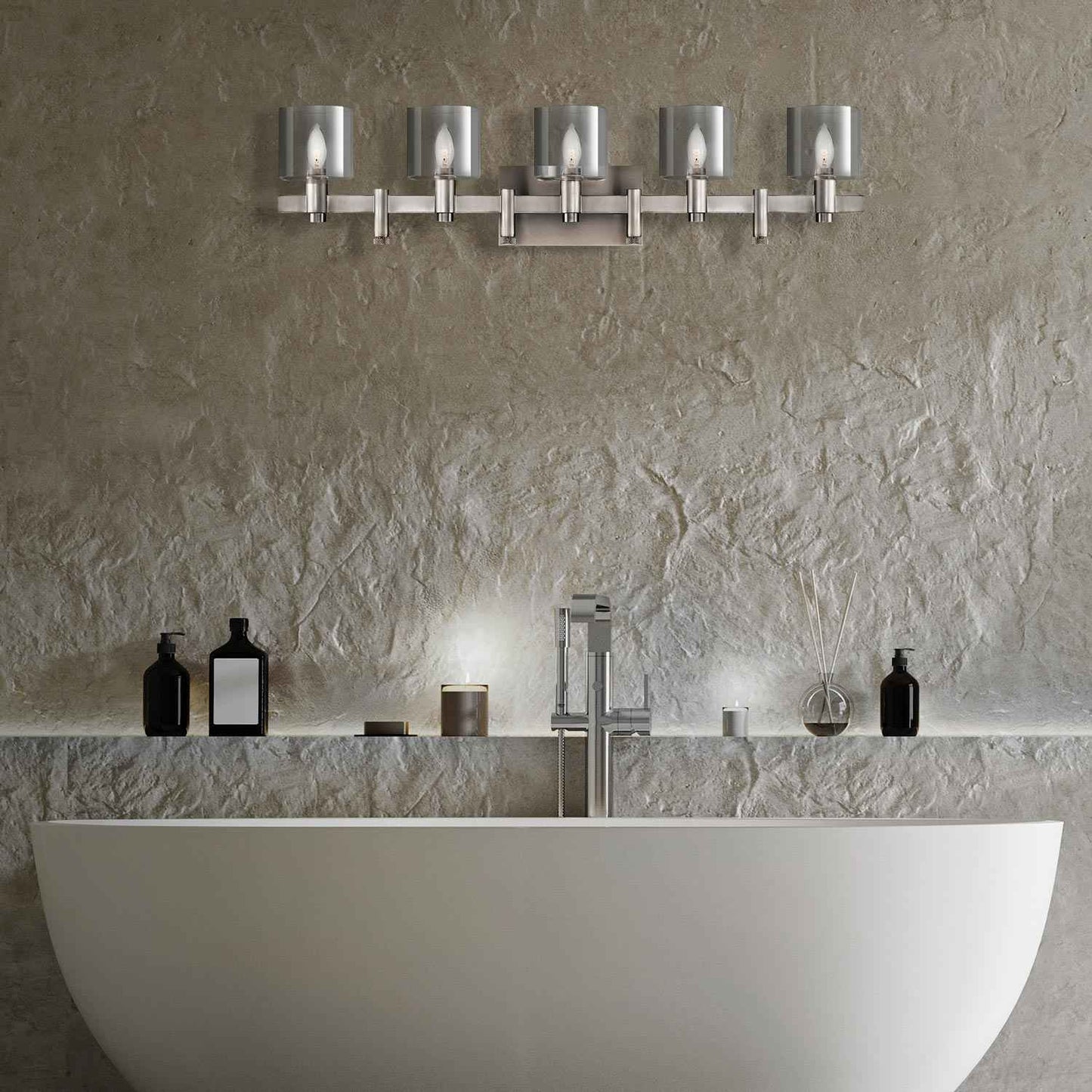 Decato Wall Light in bathroom.