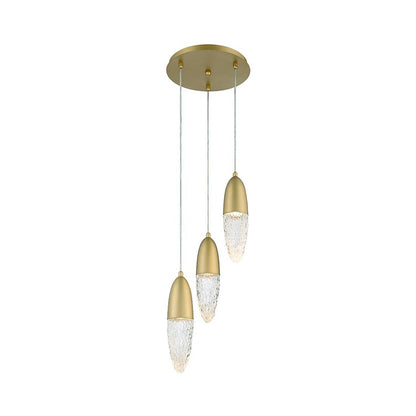 Ecrou Chandelier in Gold (3-Light).