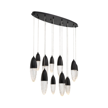 Ecrou Oval Chandelier in Detail.