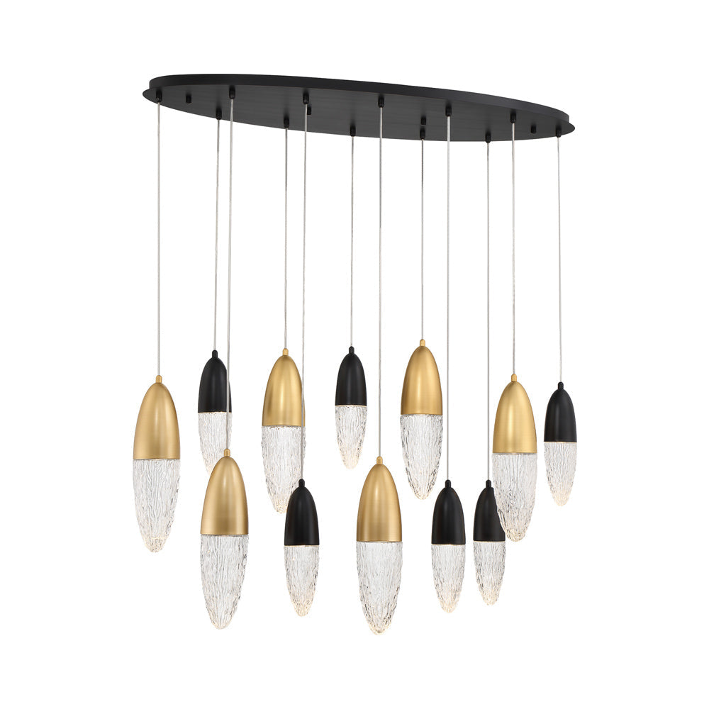 Ecrou Oval Chandelier in Detail.