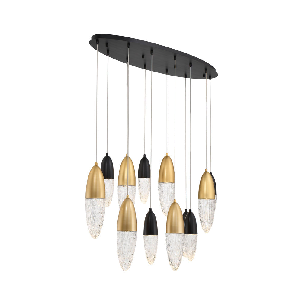 Ecrou Oval Chandelier in Detail.