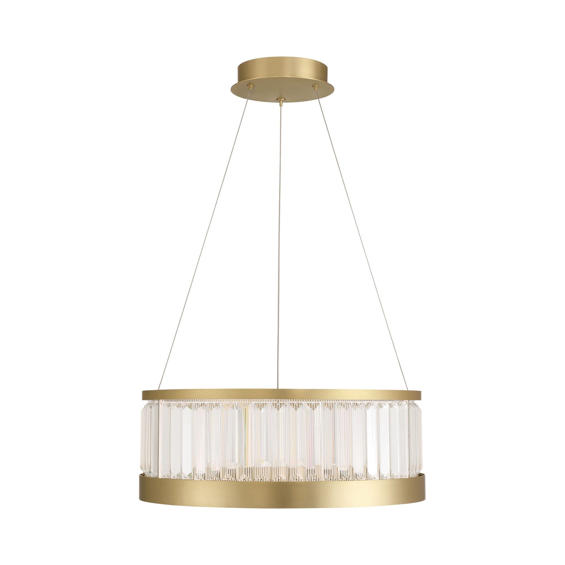 Empra LED Chandelier in Gold (24-Inch).