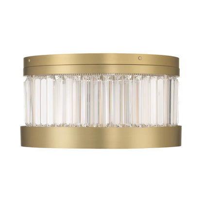 Empra LED Flush Mount Ceiling Light in Gold (15.75-Inch).