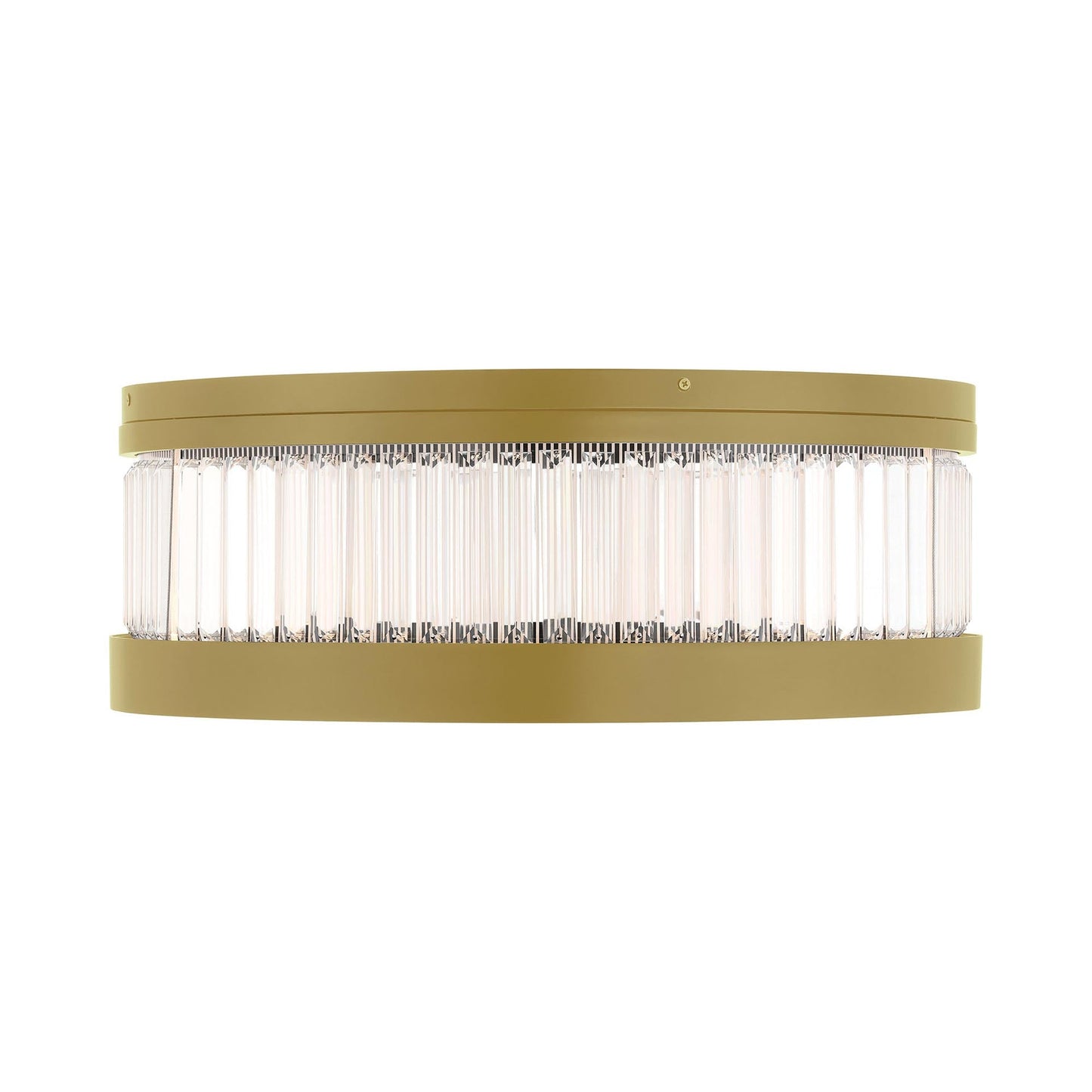 Empra LED Flush Mount Ceiling Light in Gold (23.5-Inch).